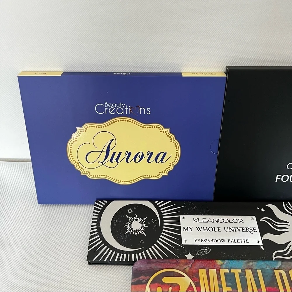 Lot 5 pieces Beauty Creations Aurora RV Cosmetics Palette W7 Okalan Kleancolor